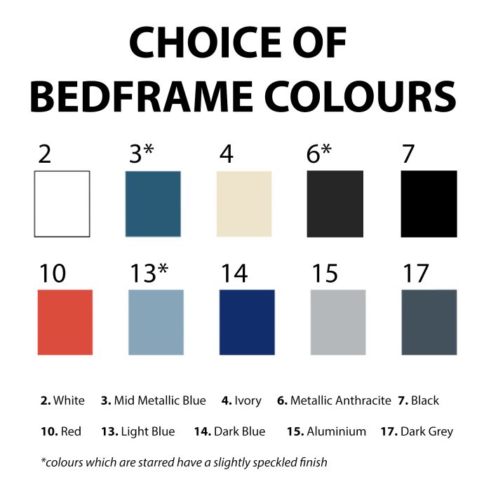 Bedframe Colours